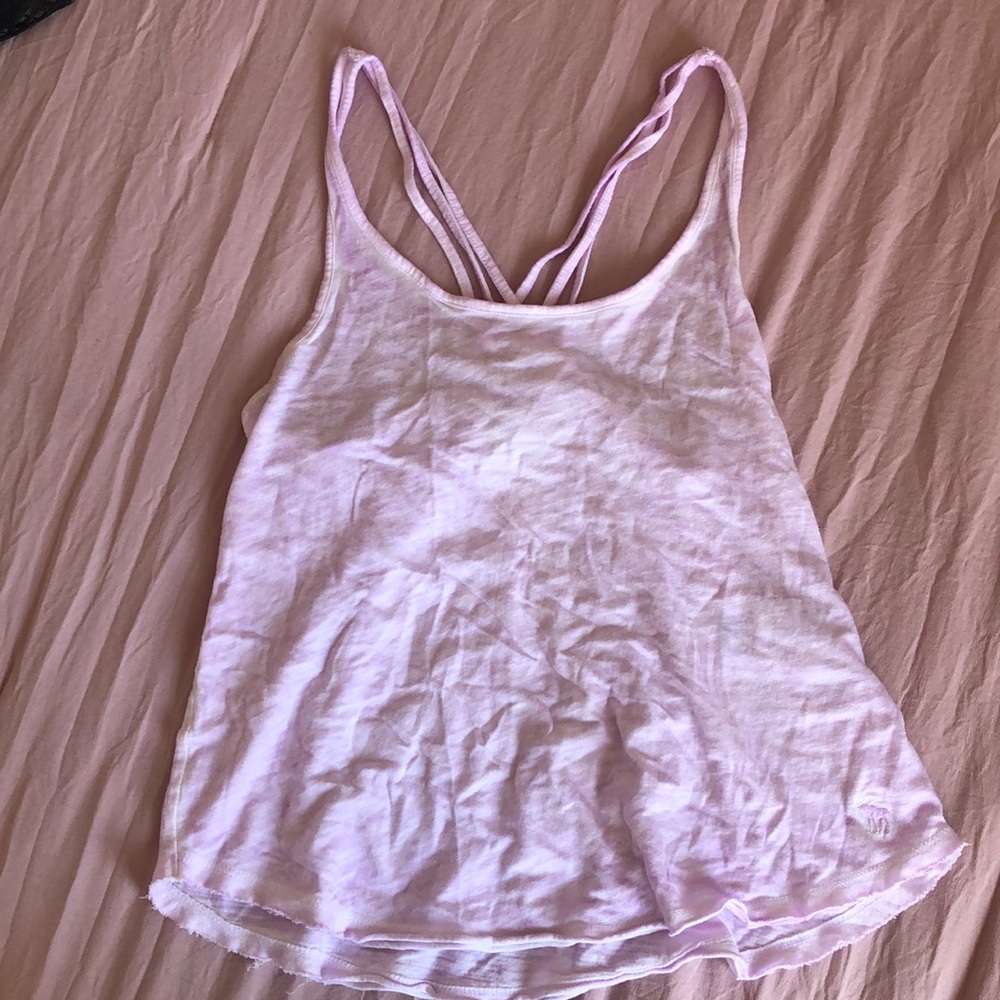 A purple tank top